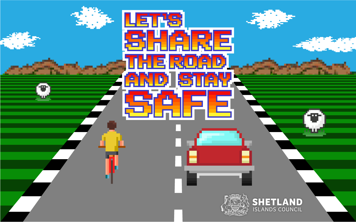 as Shetland’s cyclists get out and about on their bikes the Council’s Roads Safety team has launched a campaign to remind us all to stay safe on the roads