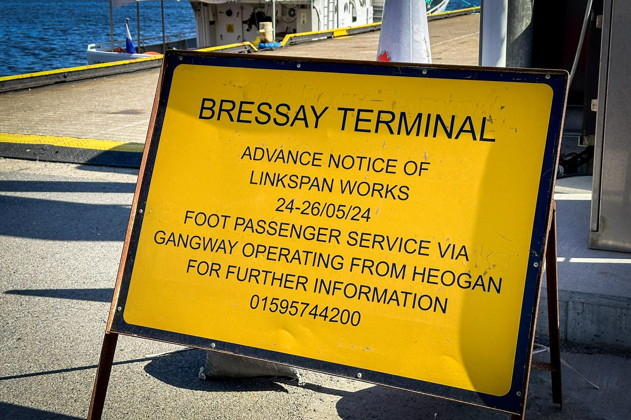 Bressay linkspan works may 2024
