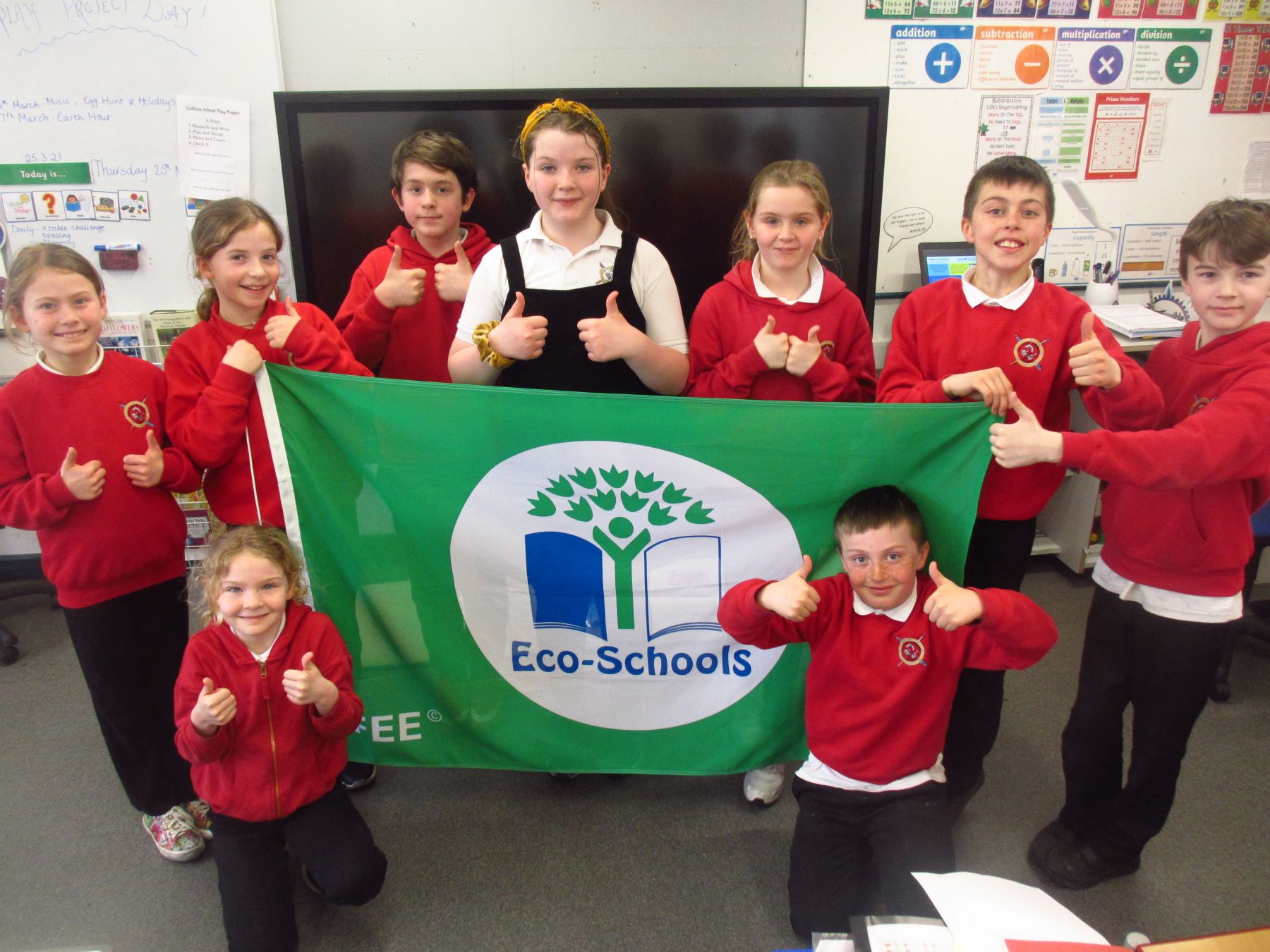 Cullivoe primary school eco flag march 2021 sml