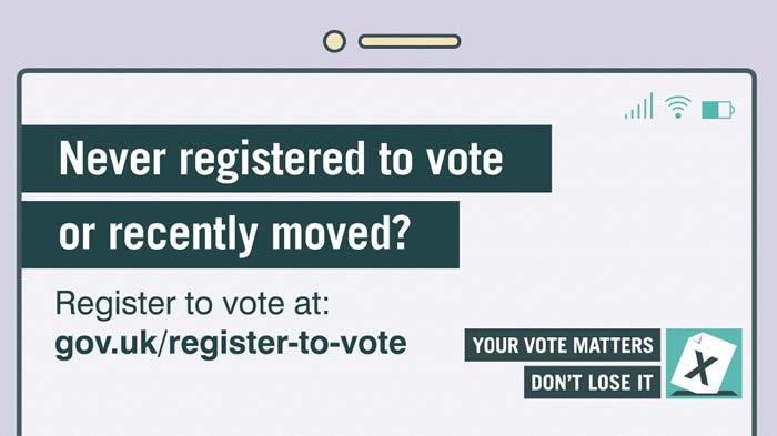 Electoral canvass advert