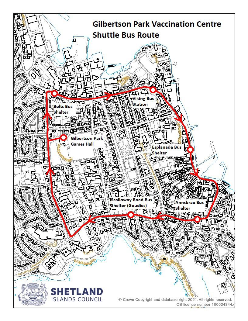 Gilbertson park shuttle bus route 12022021