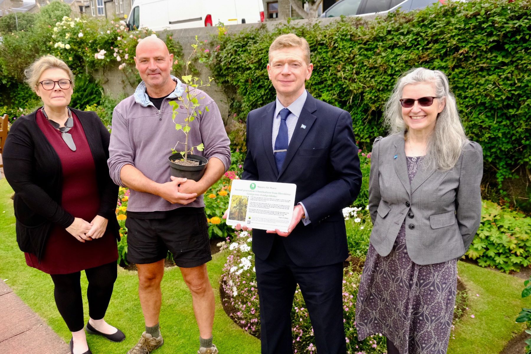 Gingko tree planting - lerwick flower park