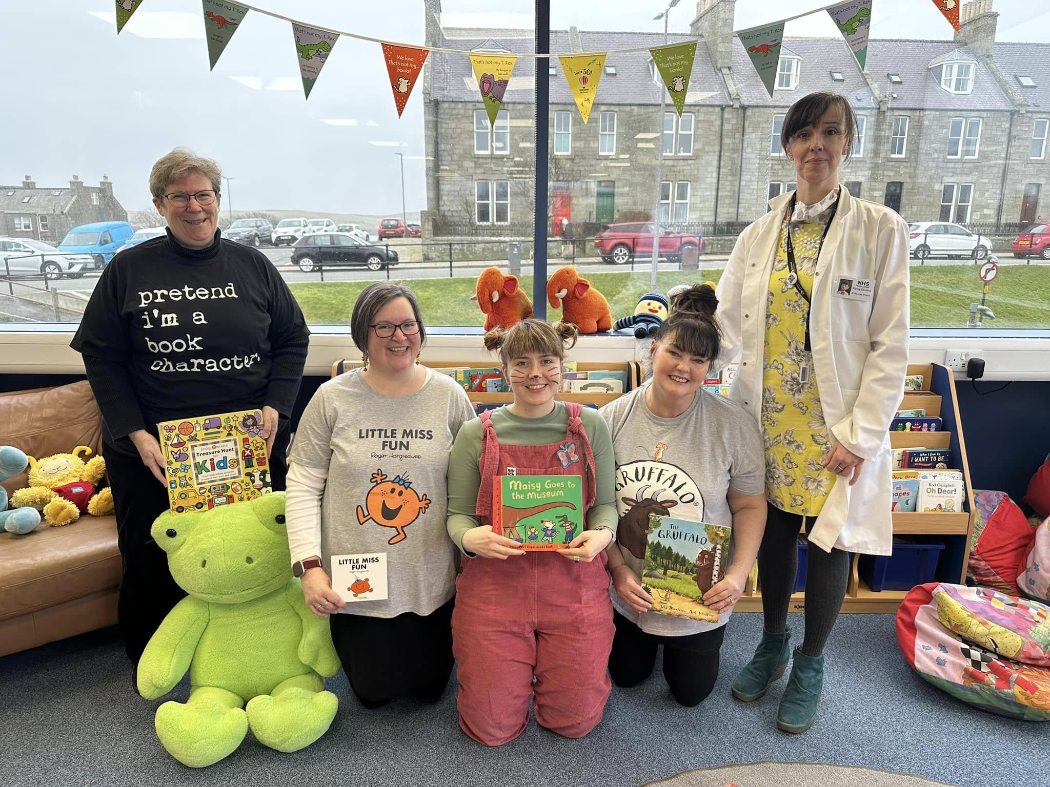 Shetland Library staff celebrated World Book Day in 2025. Credit: SIC