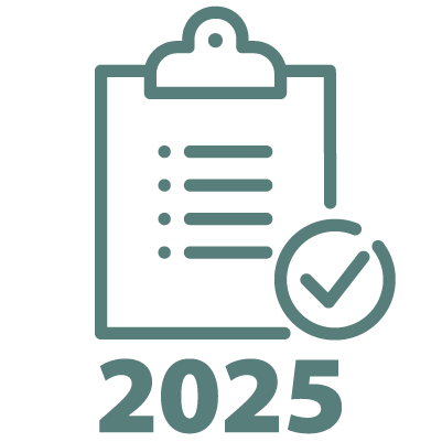 clipboard with 2025