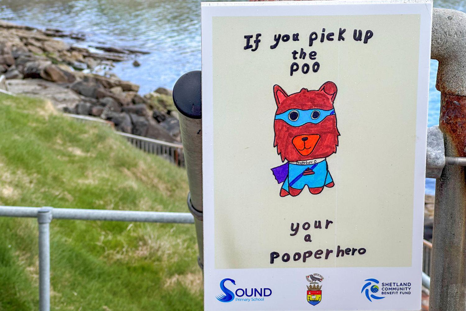 Pooperhero sign