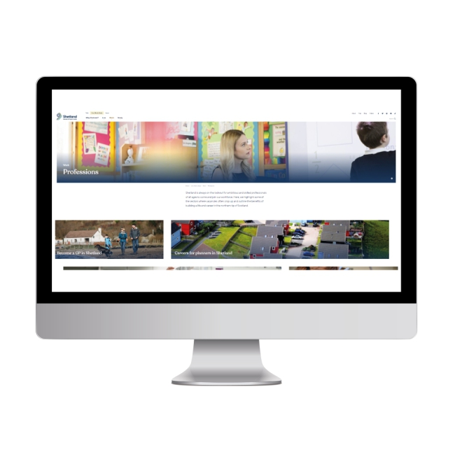 Professions web page