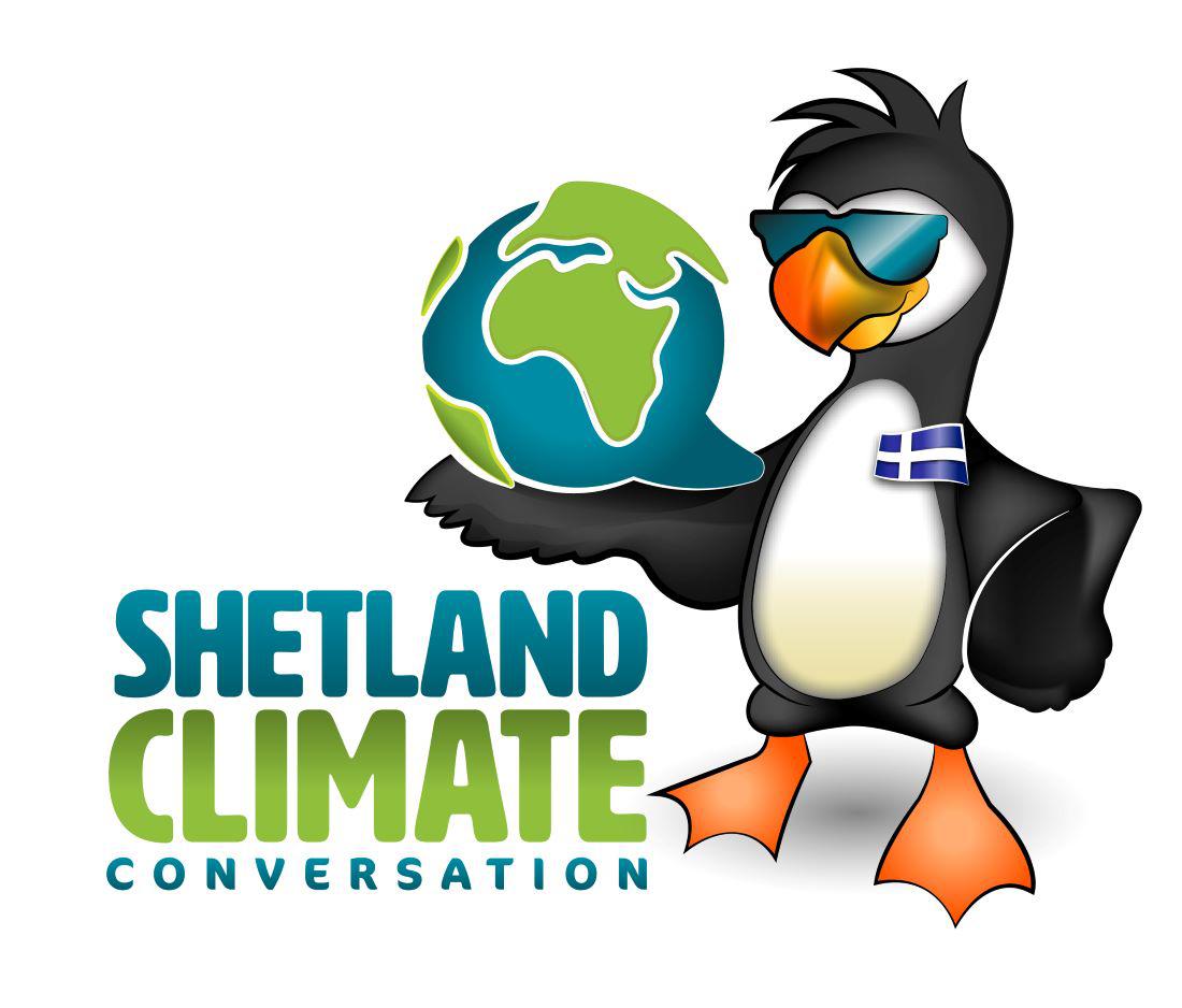 Shetland Climate Conversations puffin logo