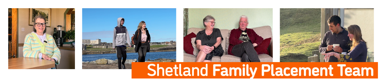Four foster families in their home settings