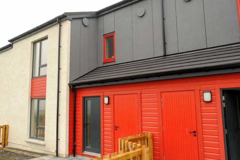 Exterior of north wall