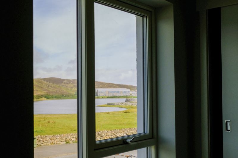 View from upstairs window looking North