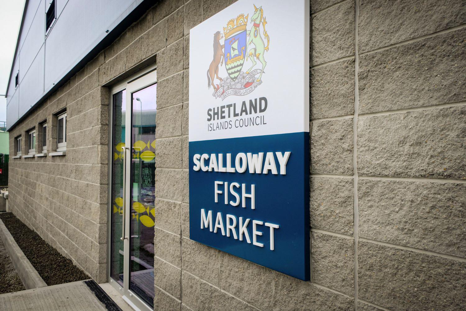 Scalloway fish market sign sml