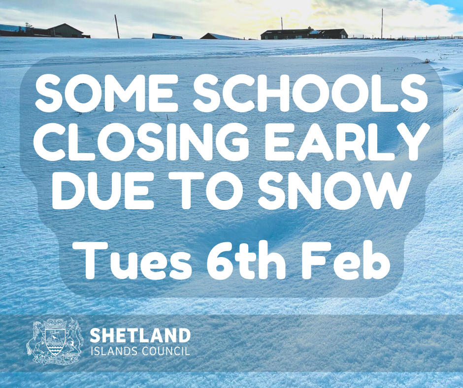 Some schools closing early due to snow - Tues 6th Feb