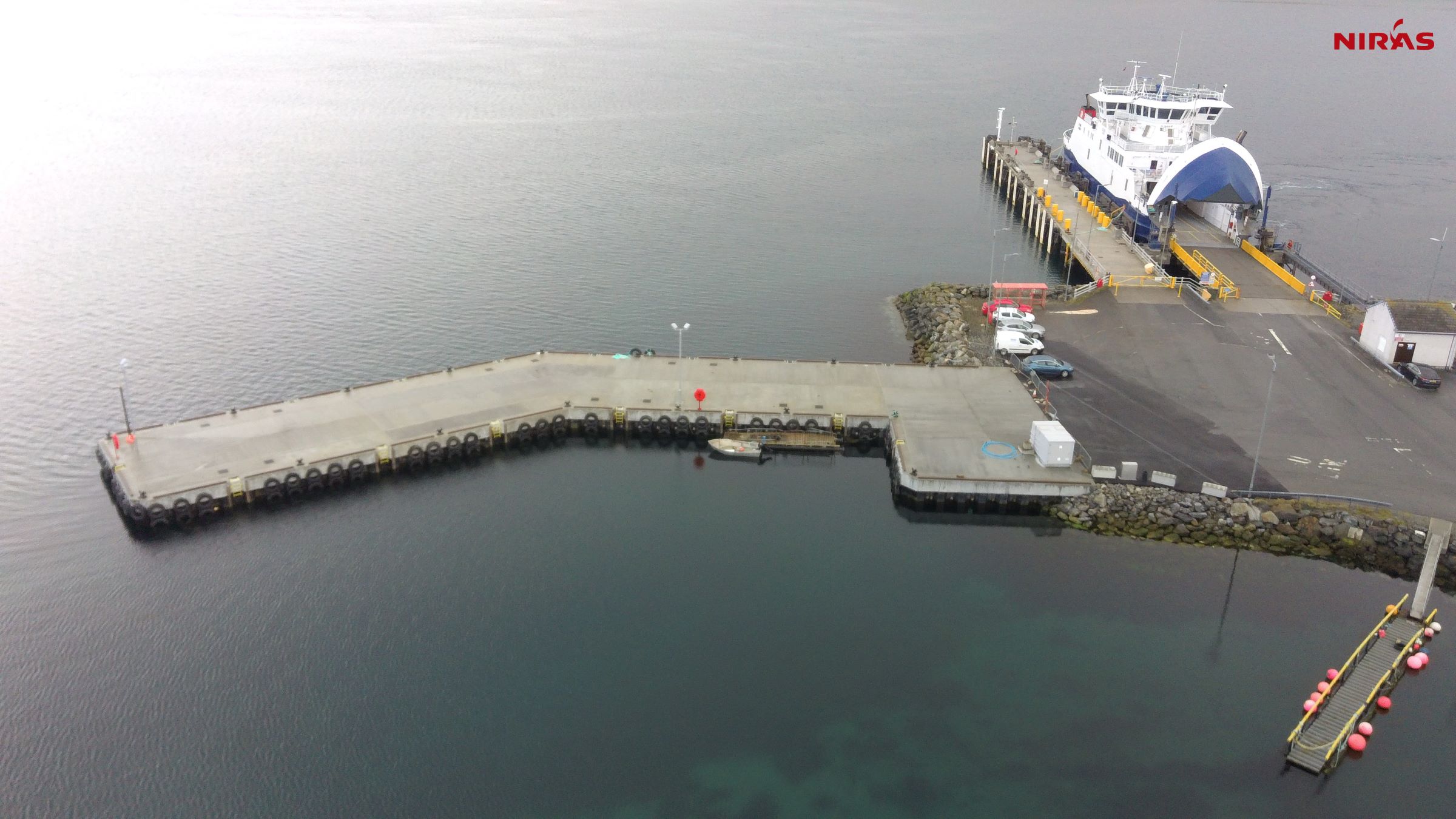 Toft pier aerial view may 2021 02