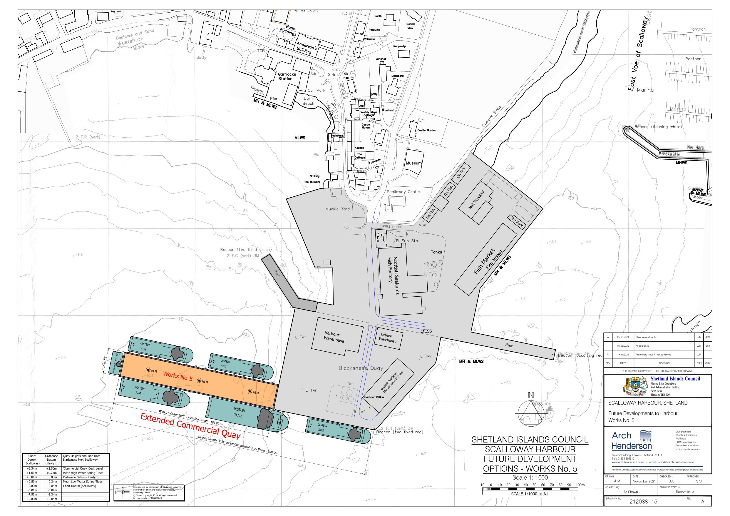 Option Five:  Extension of Commercial Quay